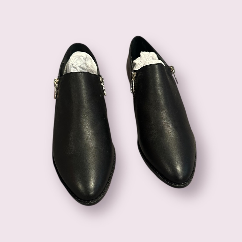 Women's New In Box Sole Society Birch Black Leather Shoes Size 9.5M - Picture 2 of 7